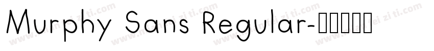 Murphy Sans Regular字体转换
